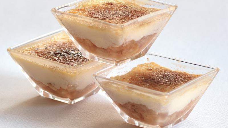 Crème brûlée s brandy a ovocem