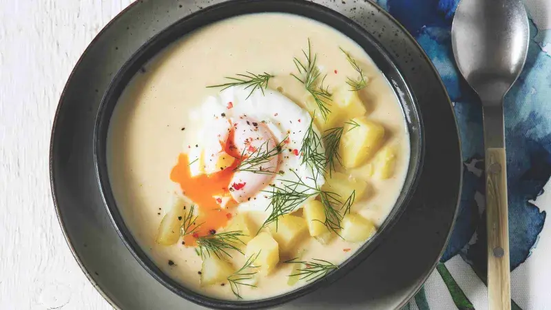 Cuketová koprová polévka