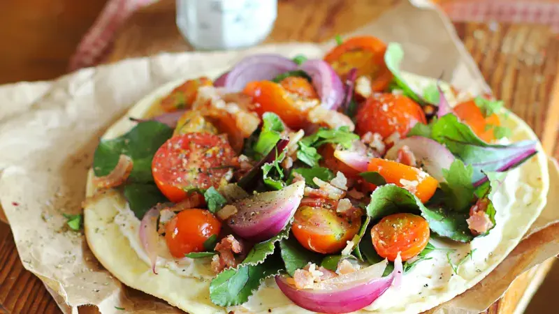 tortila se zeleninou