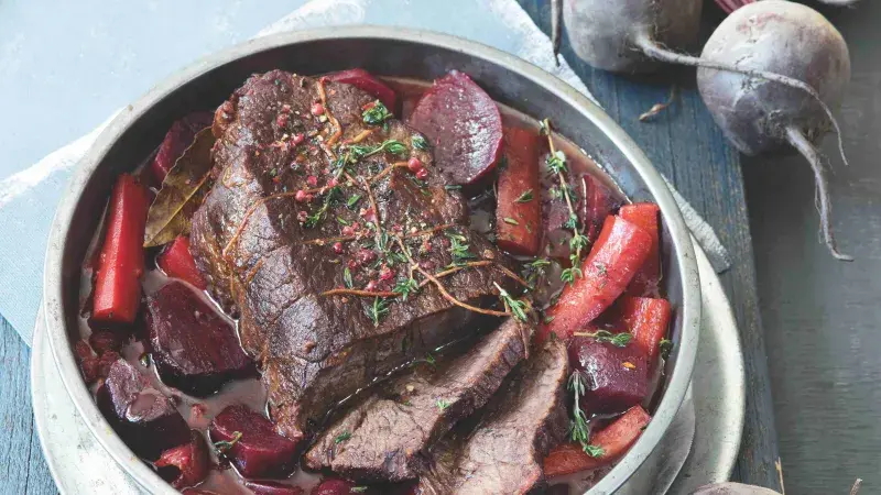 Dušené hovězí s řepou