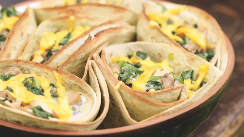 Enchiladas se špenátem