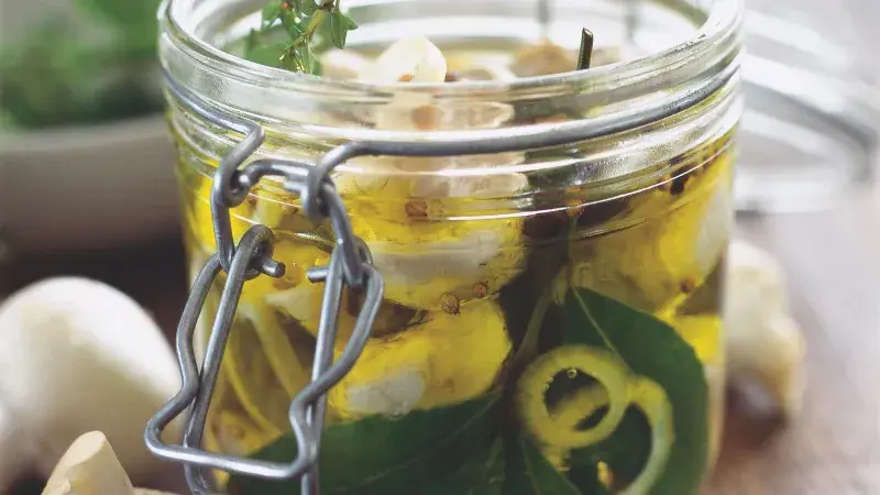 Žampiony exoticky naložené