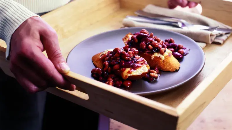 Bagetky s ostrými fazolemi