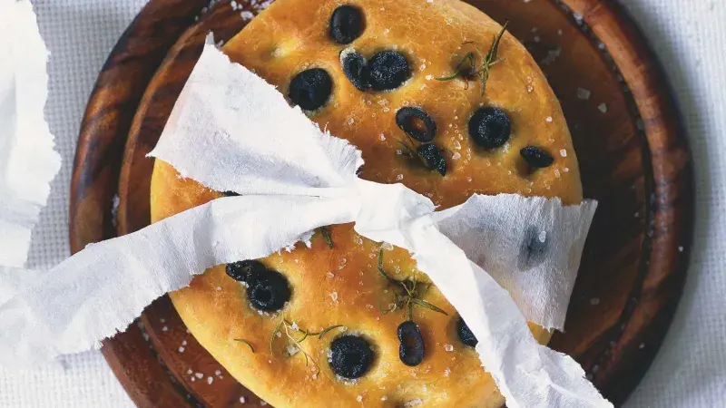 Italský chléb focaccia