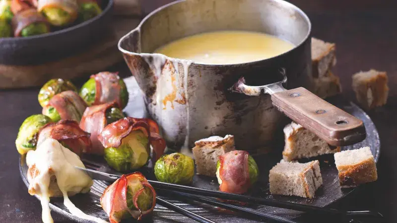 Fondue s růžičkovou kapustou