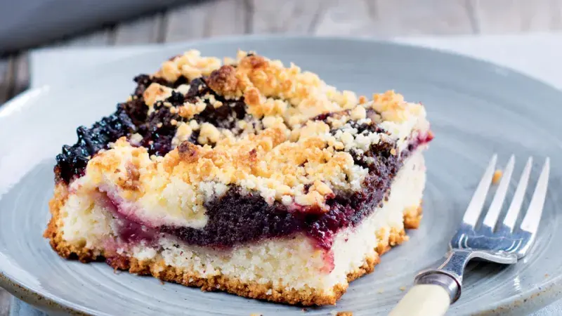 Tvarohovo-makový koláč (Kleckselkuchen)