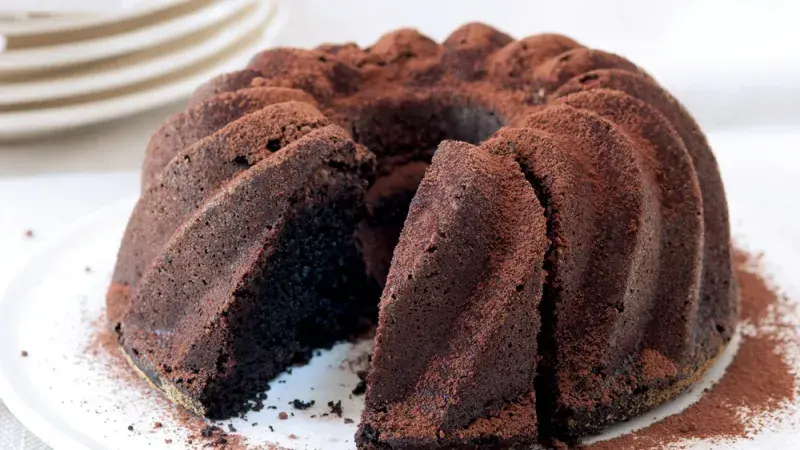 Cizrnová kakaová buchta