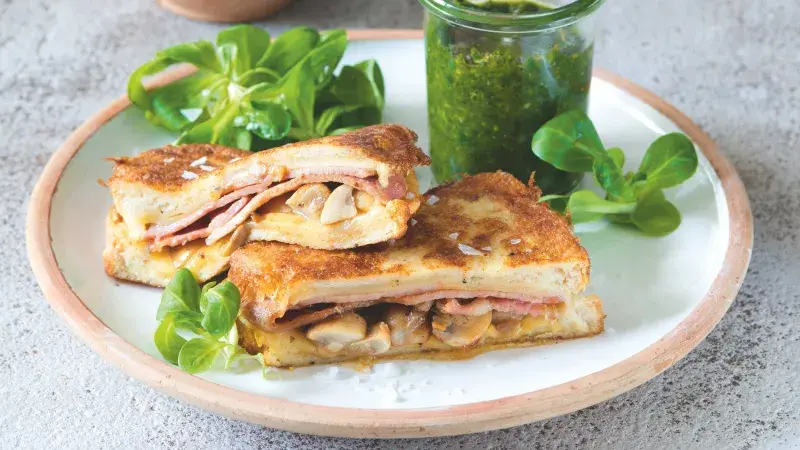 Francouzský toust se žampiony