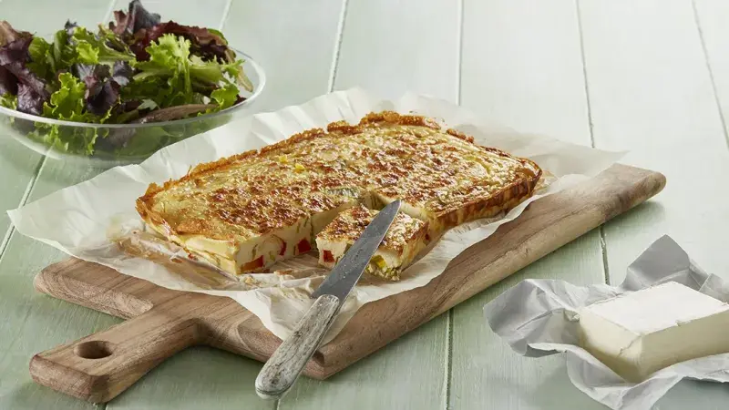 Lučinová frittata s pórkem