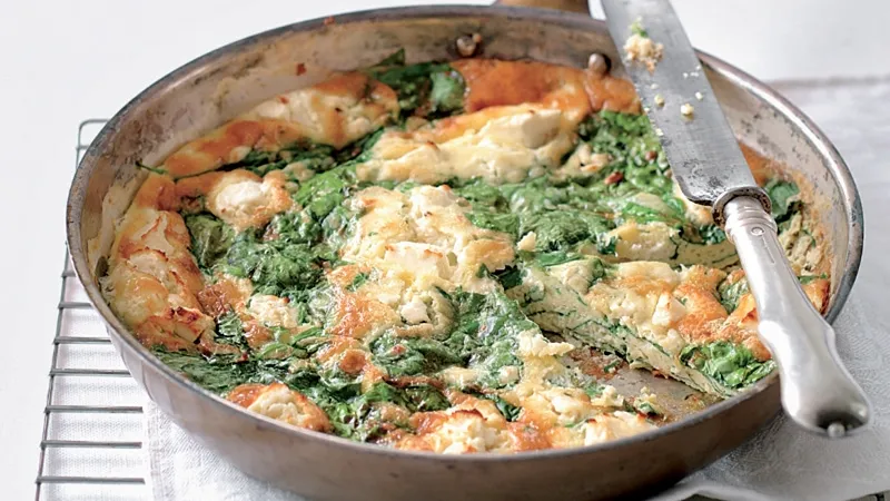 Frittata se špenátem