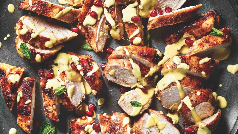 Granátová kuřecí prsa