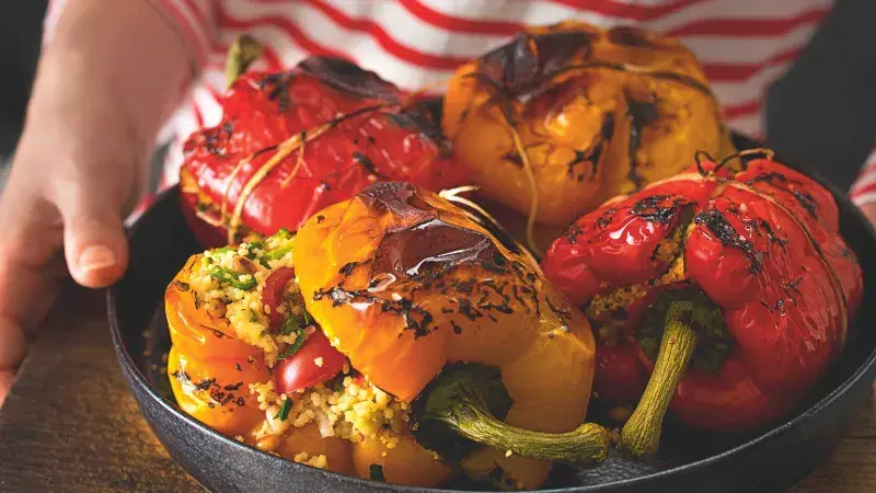 Pečené plněné papriky