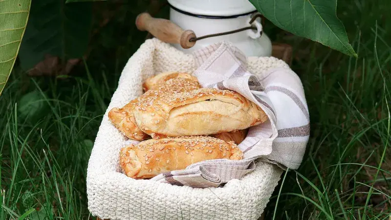 Houbové pirožky s lučinou