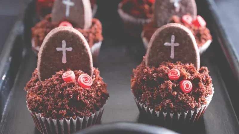 Cupcaky s hrobečky