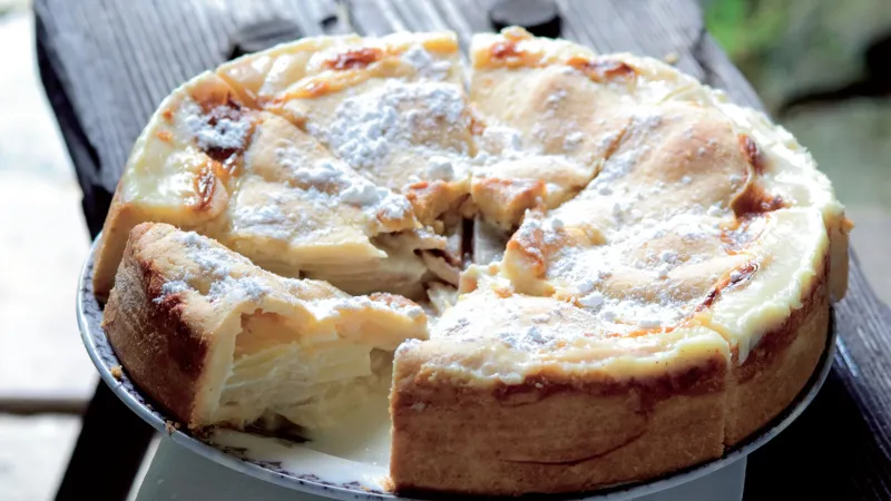 Hruškovo-smetanový koláč