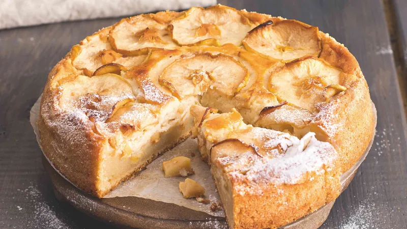 Jablečný koláč s mascarpone