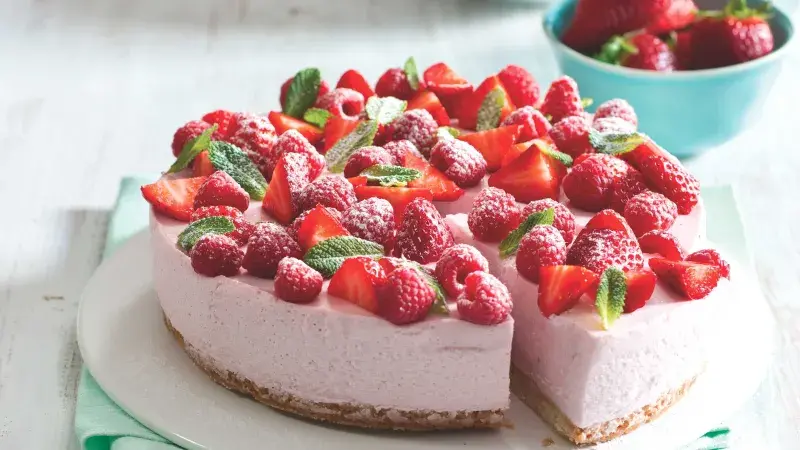 Jahodovo-ricottový dort