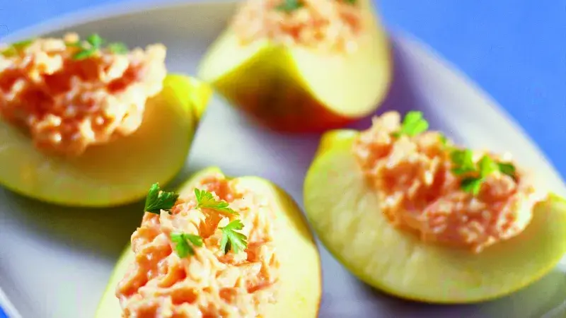 Mrkvová majonéza v jablku