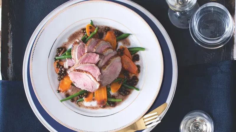 Kachní prsa na zeleném pepři