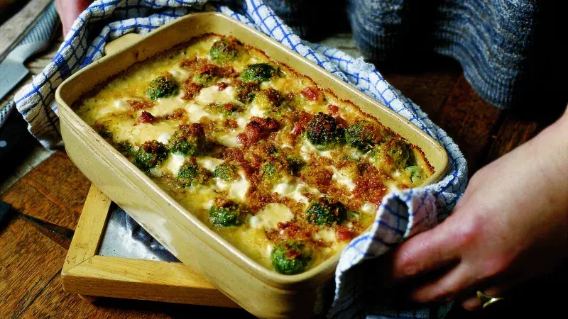 Zapečené kapustičky v krémové omáčce