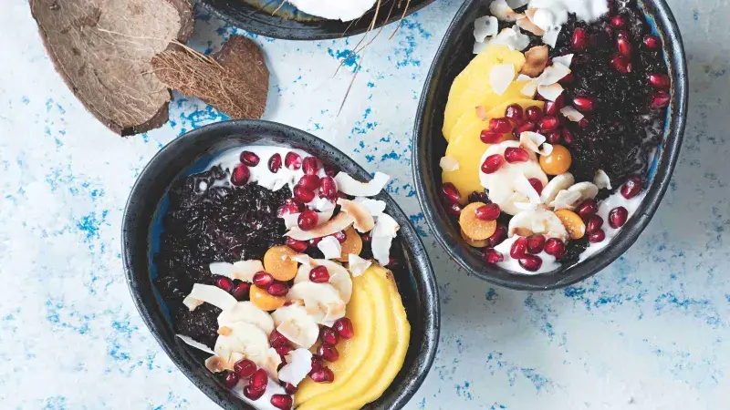 Kokosovo-rýžový pudink