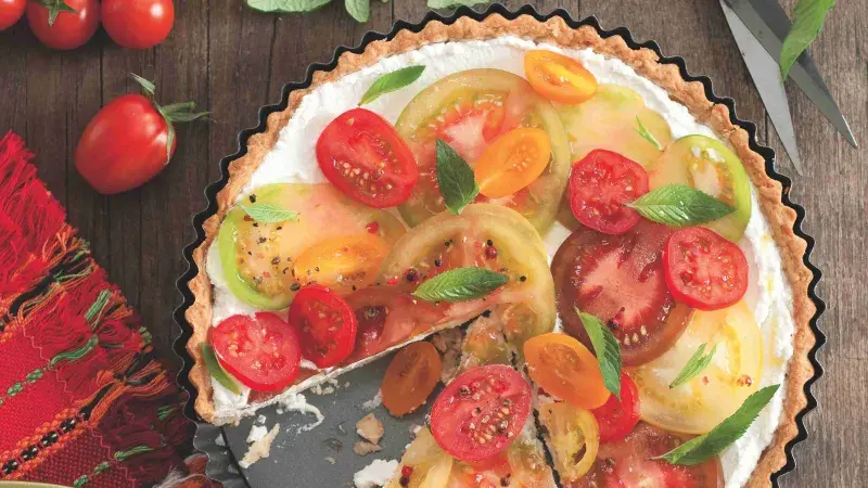 Koláč s rajčaty a ricottou