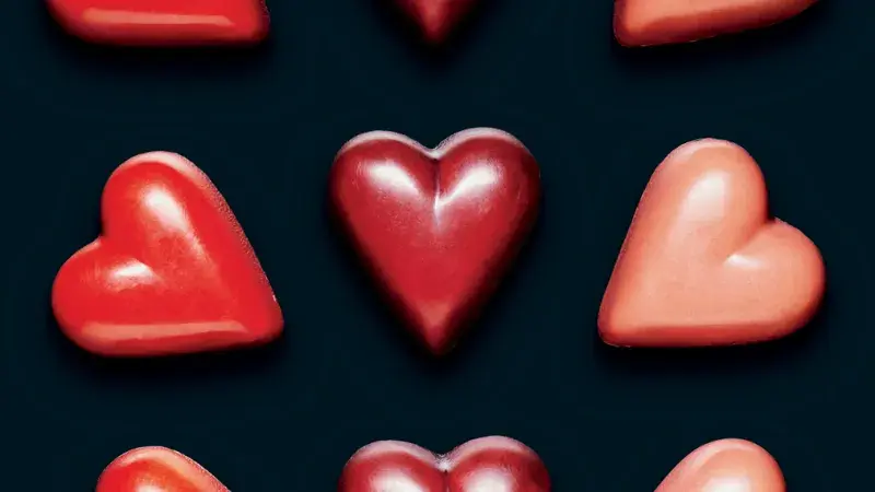 čokoládové srdíčka