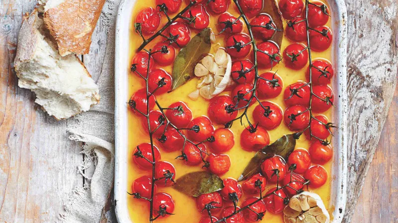 Konfitovaná třešňová rajčátka