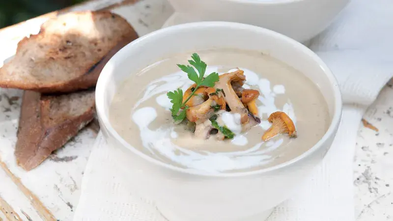 Krémová houbová polévka