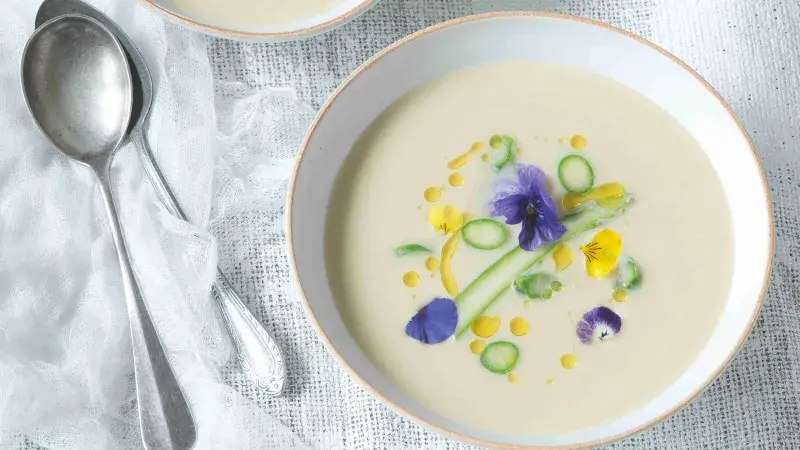 Krémová chřestová polévka