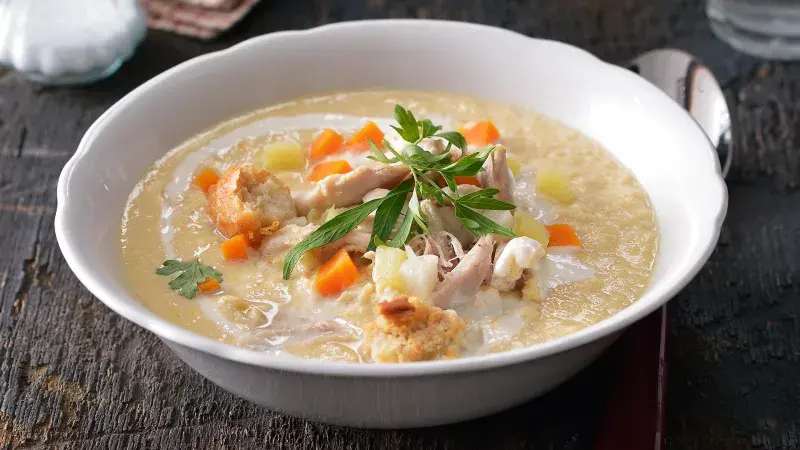 Krémová kuřecí polévka