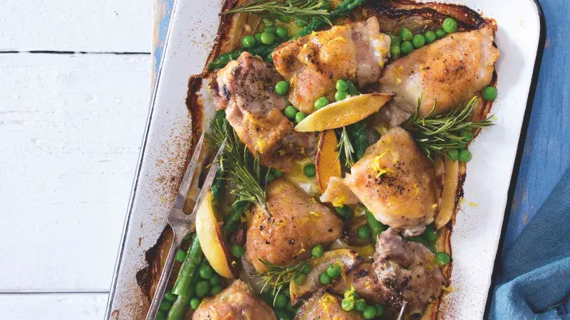 Kuře s chřestem a bylinkami