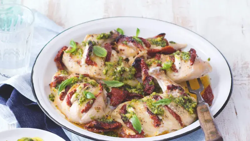 Kuře s mozzarellou a sušenými rajčaty