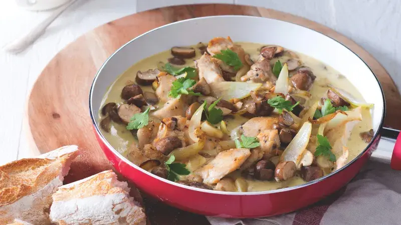 Kuře v krémové omáčce