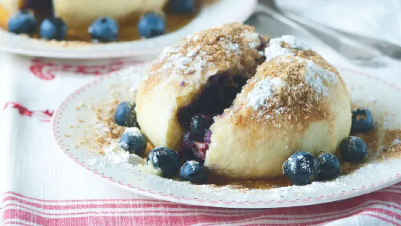 Borůvkové knedlíky