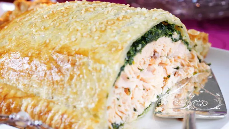 Losos v listovém těstě