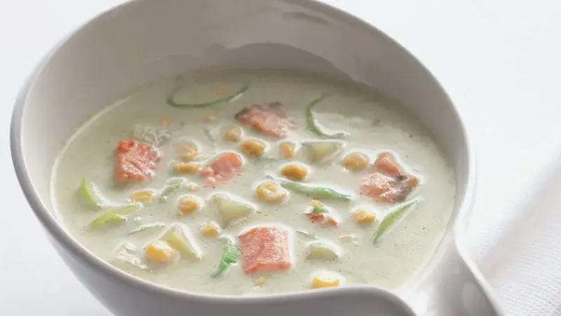 Lososová krémová polévka