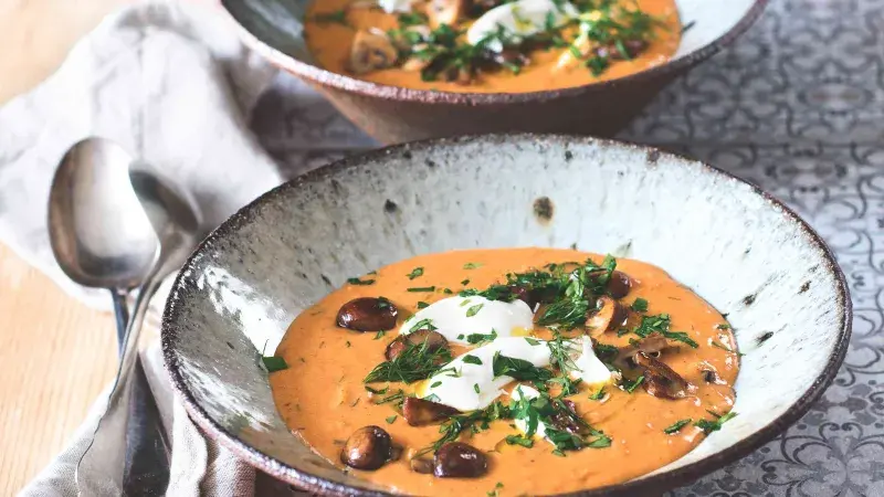 Maďarská žampionová polévka