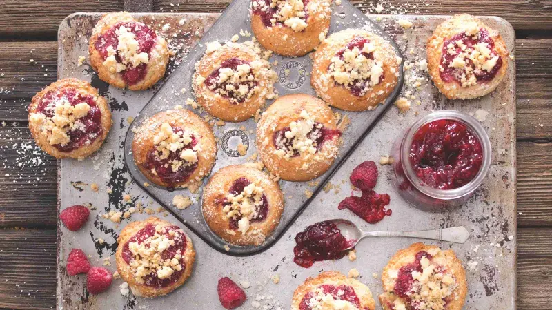Malinové muffiny