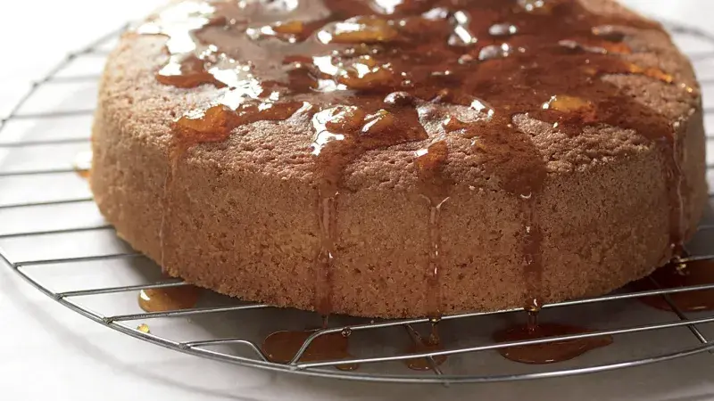 Mandlový dort s citronovým sirupem