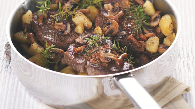 Medovo-hořčičný steak