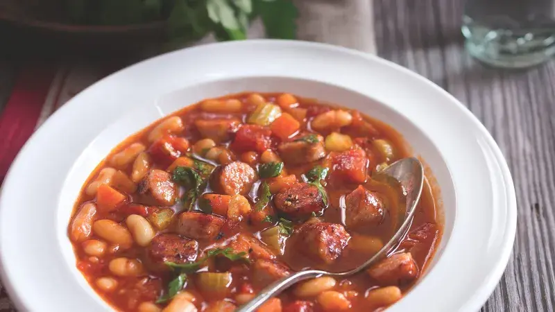 Minestrone s klobáskami