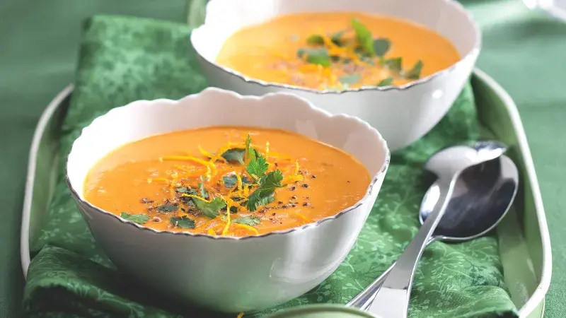 Mrkvovo-koriandrová polévka