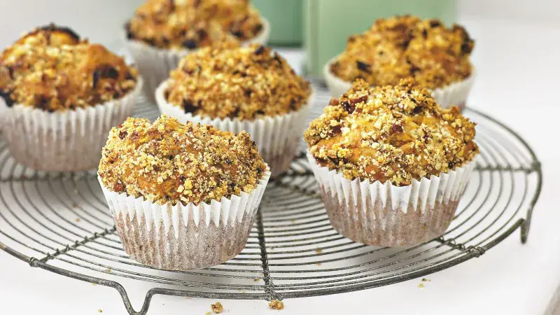 Jablečné muffiny s ořechy