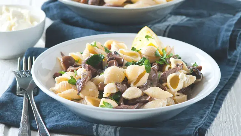 Mušličky s houbami a mascarpone