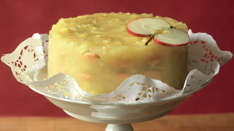 Nepečený jablečný dort 