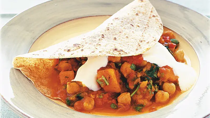 Placky se zeleninovým kari