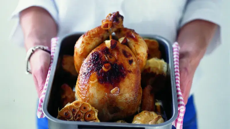 Pečené kuře s česnekem