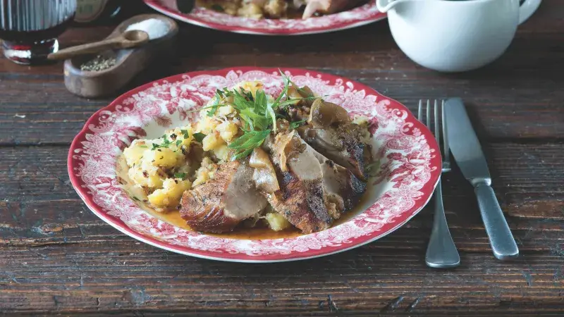 Ocásek pečený na pivu