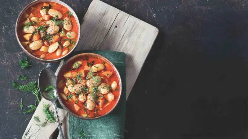 Pasulj (srbská fazolová polévka)